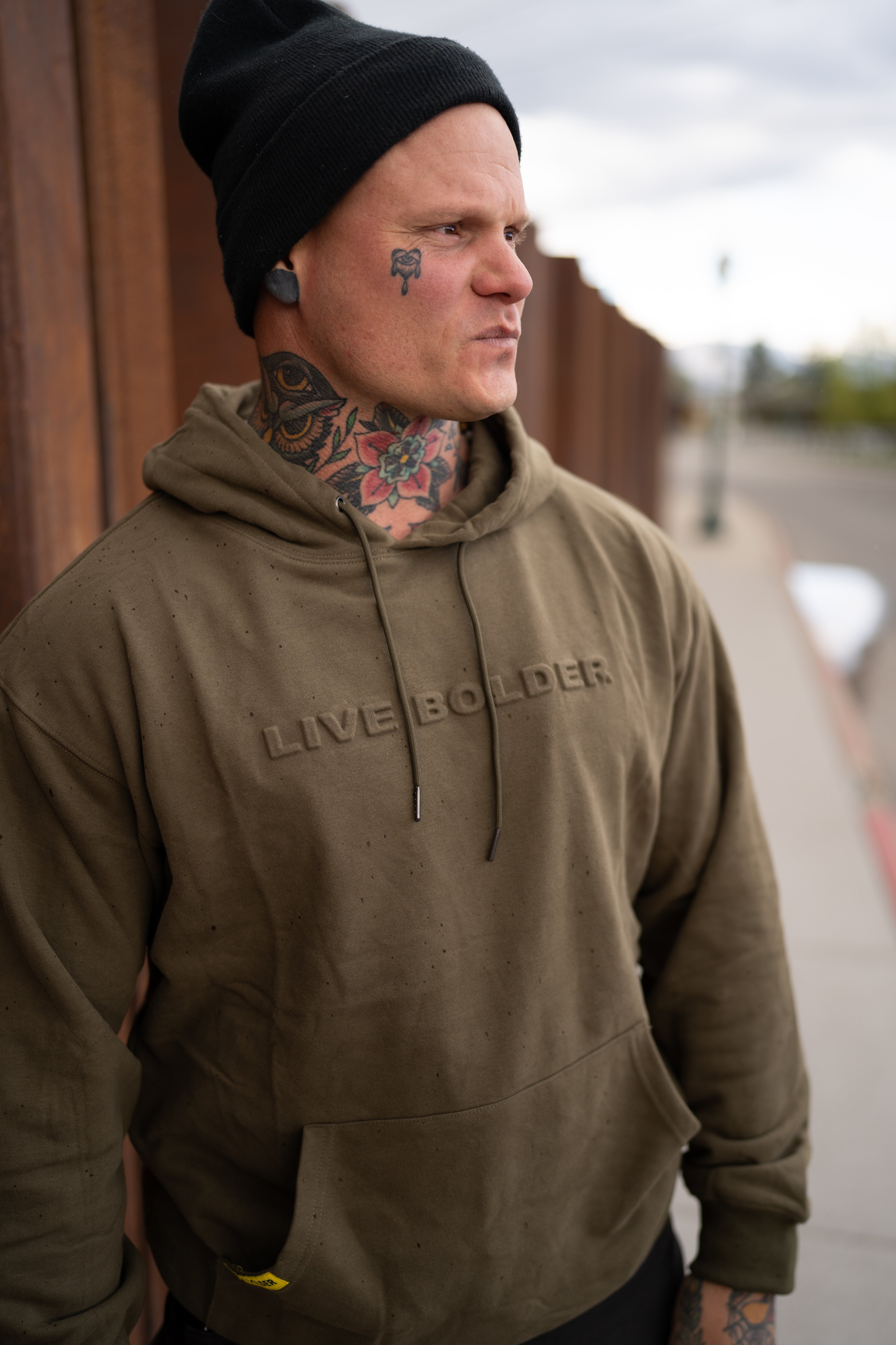 Live Bolder Edition Hoodie - FOREST GREEN