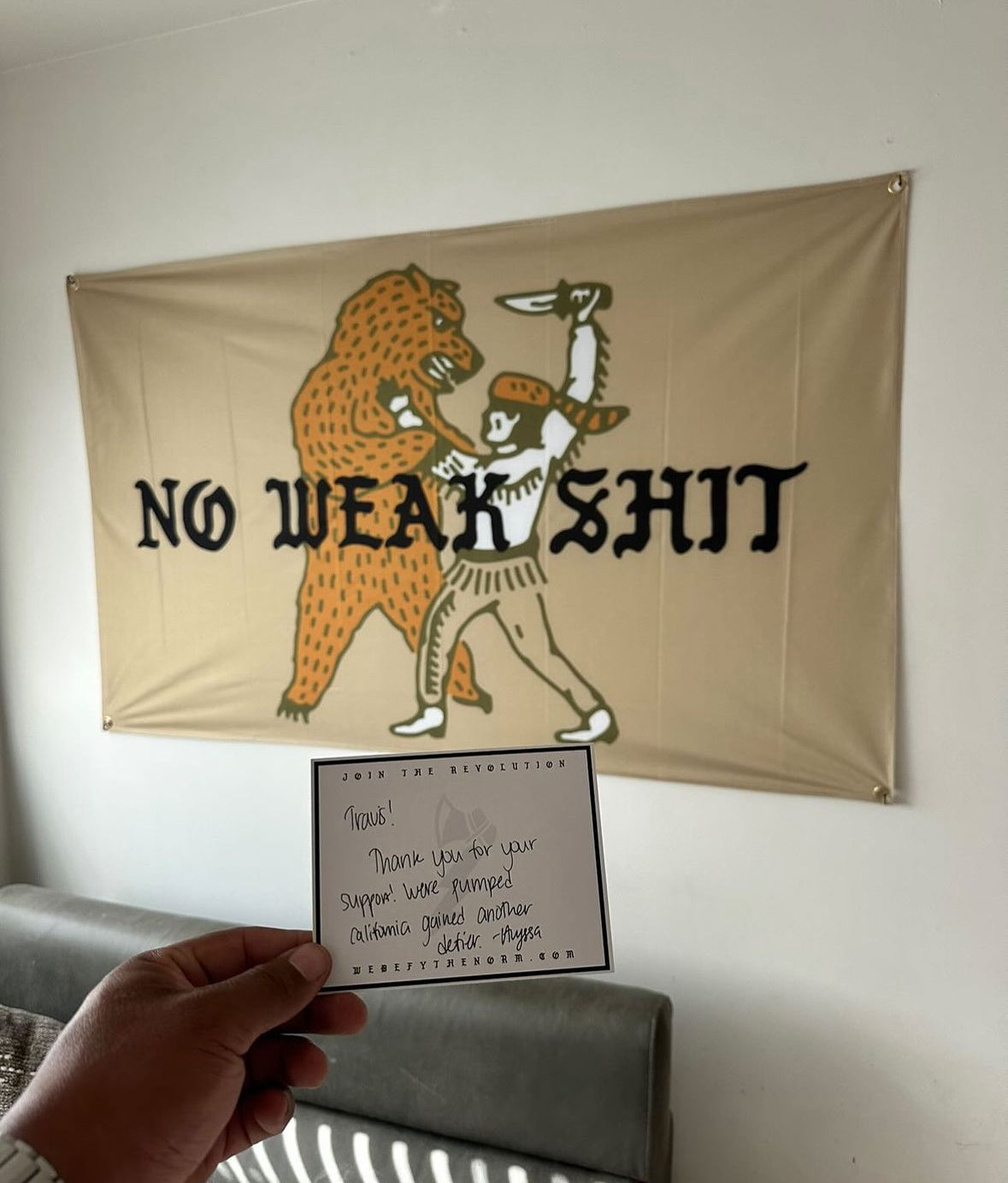 No Weak Shit Flag
