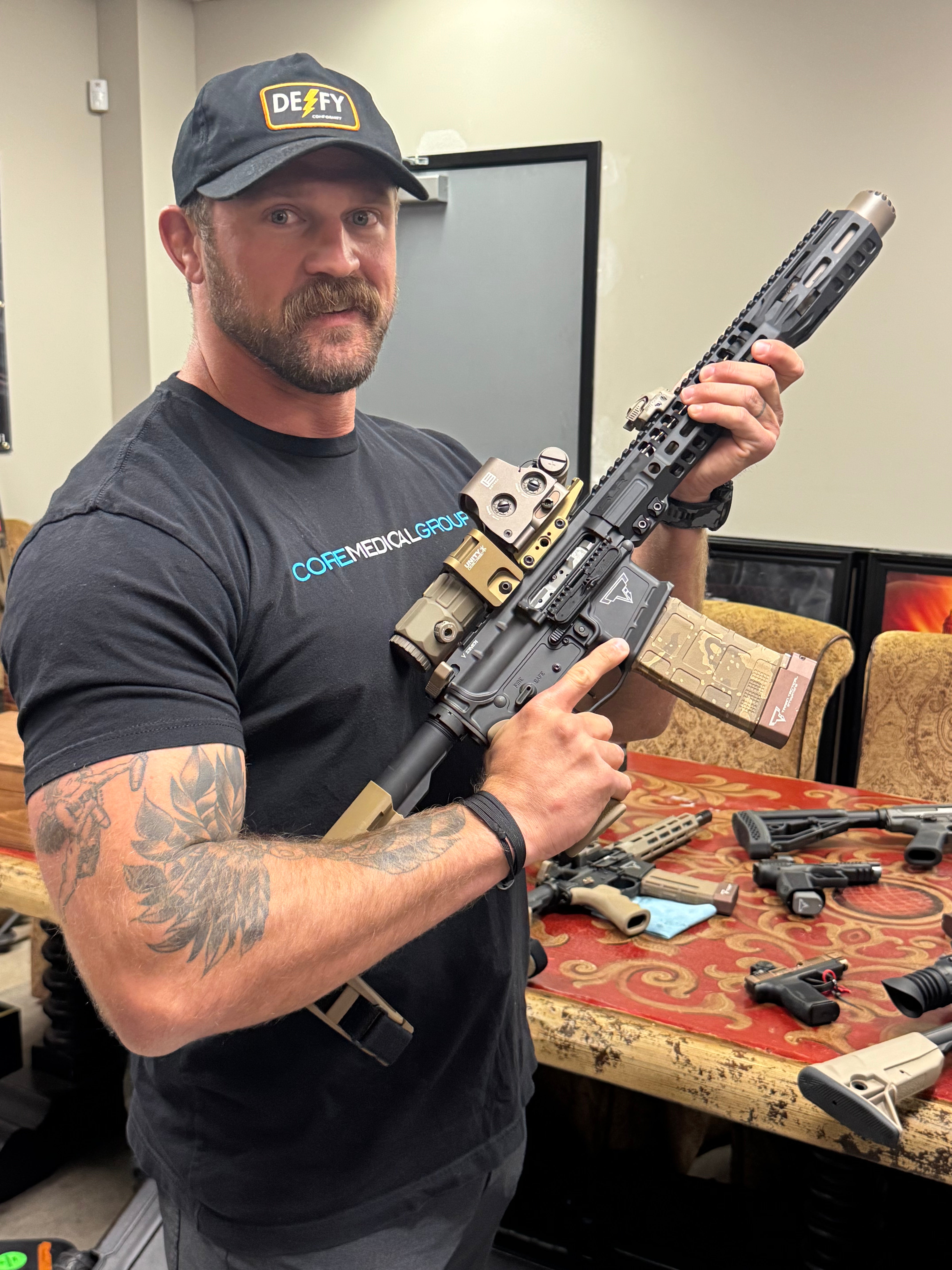 Defy Conformity Patch Snapback Hat - Black