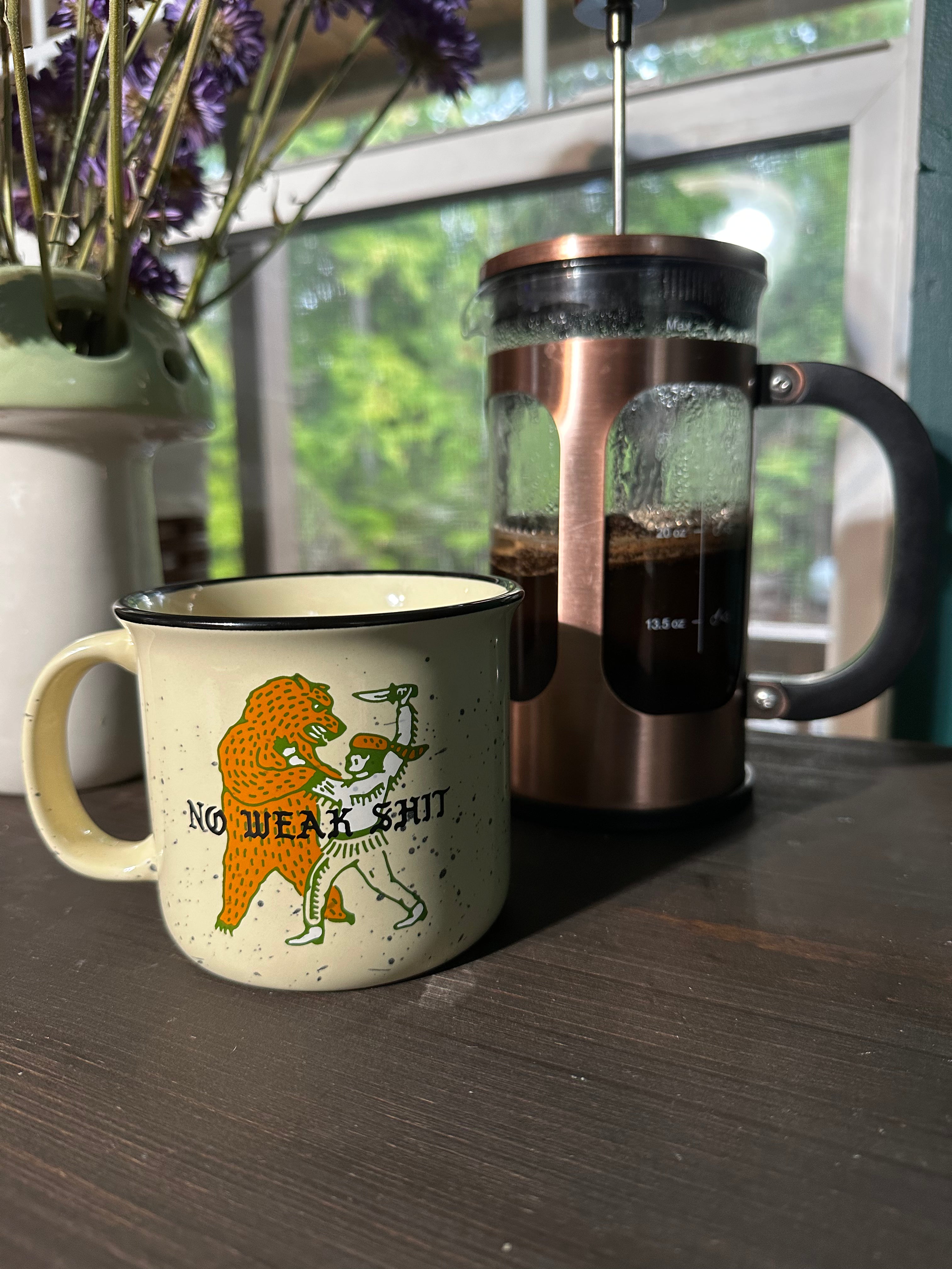 No Weak Shit Handle Coffee 14 oz Mug