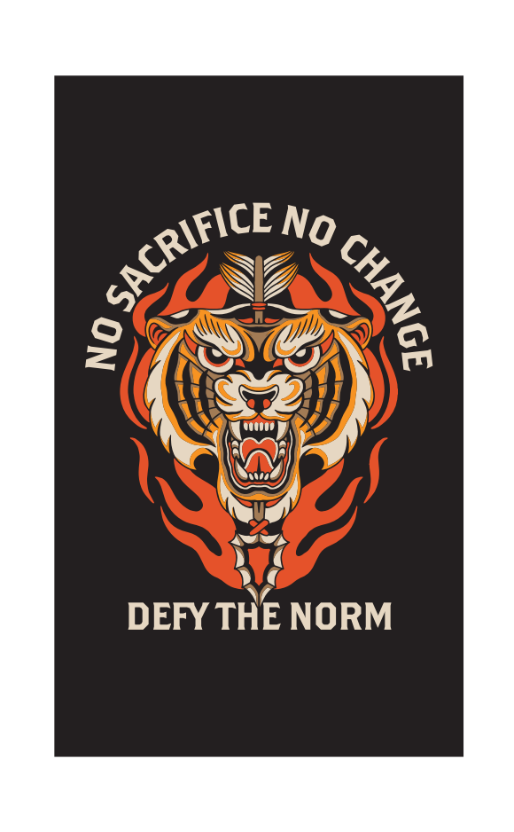No Sacrifice No Change Flag