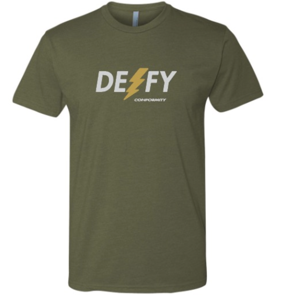 Defy Conformity Bolt Shirt - OD Green