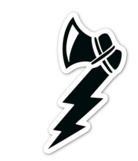 Bolt Tomahawk - Vinyl Sticker