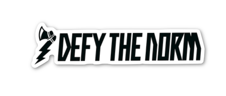 Defy The Norm Tomahawk Logo Vinyl Sticker