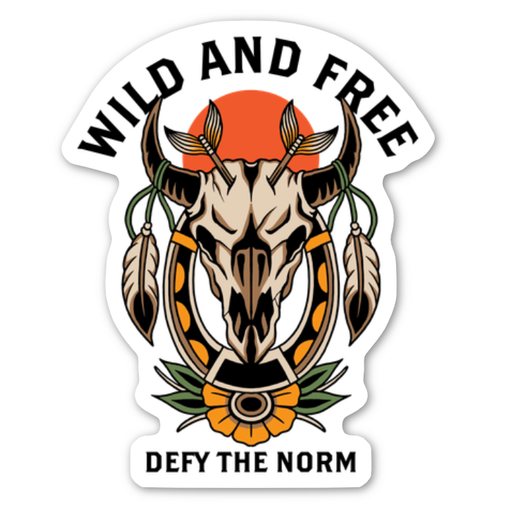 Wild and Free - Vinyl Sticker