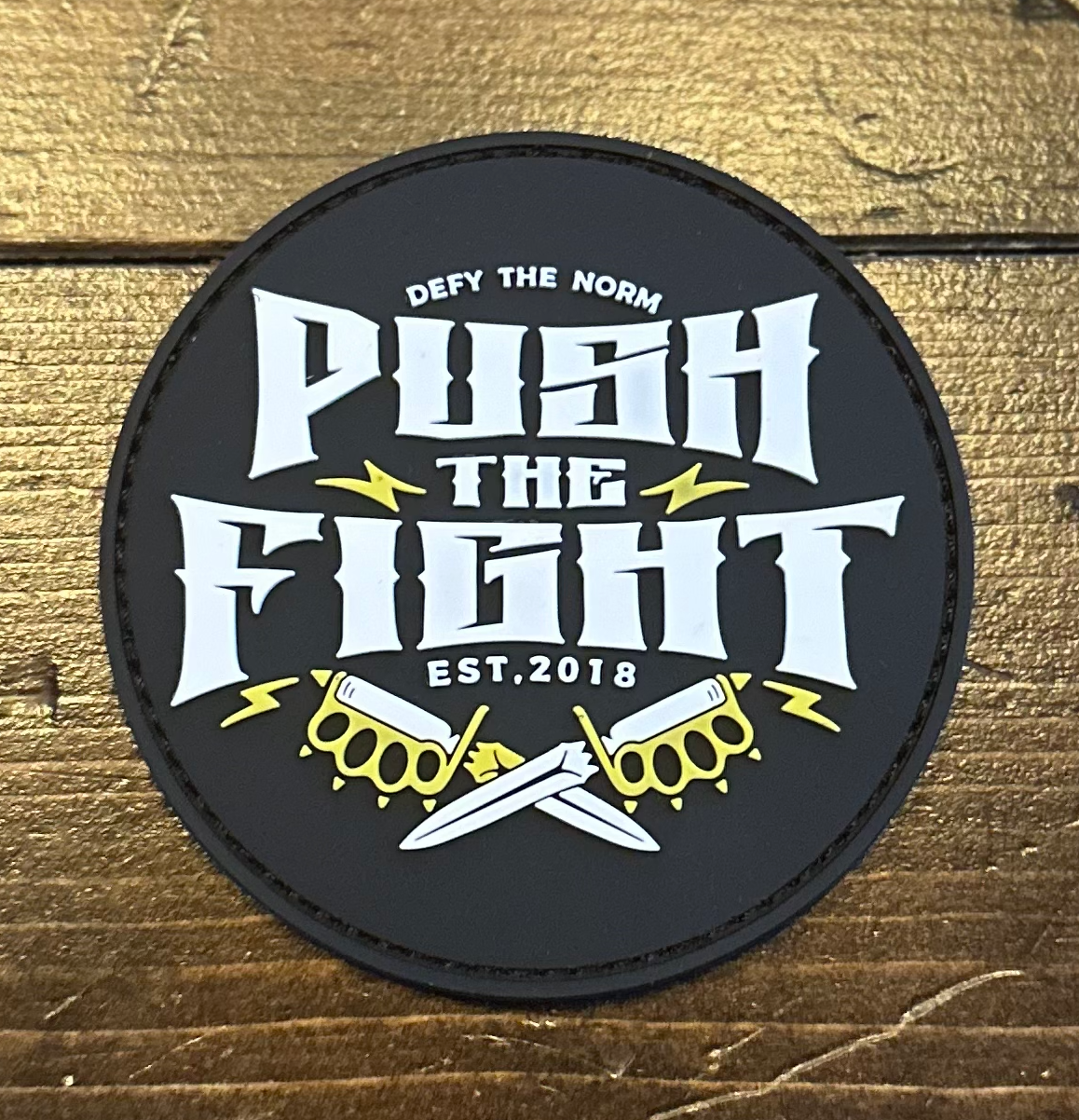 Push The Fight Velcro PVC Patch