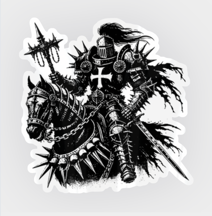 Warrior Knight Sticker