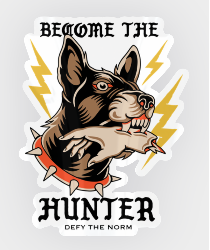 Become the Hunter Sticker