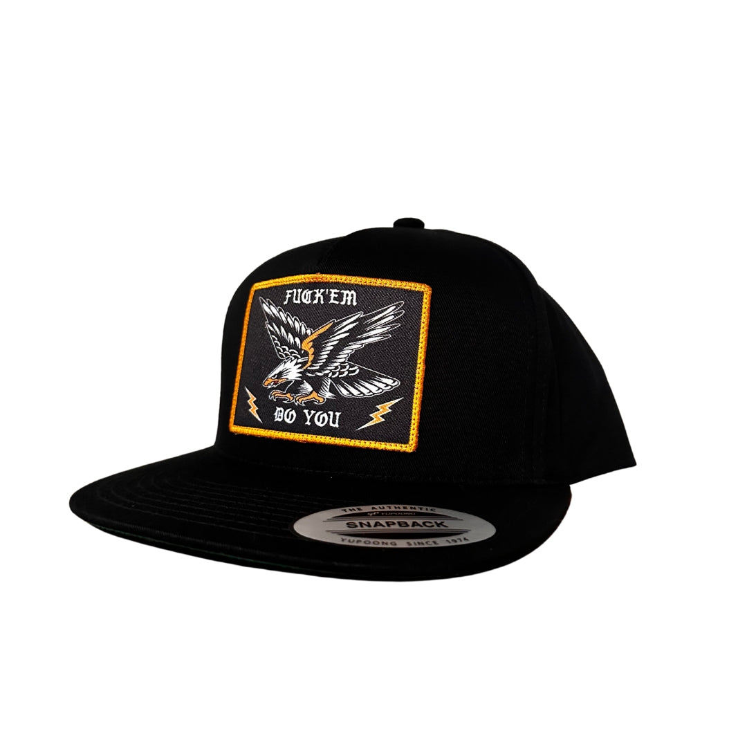 Snapback hat P flag design