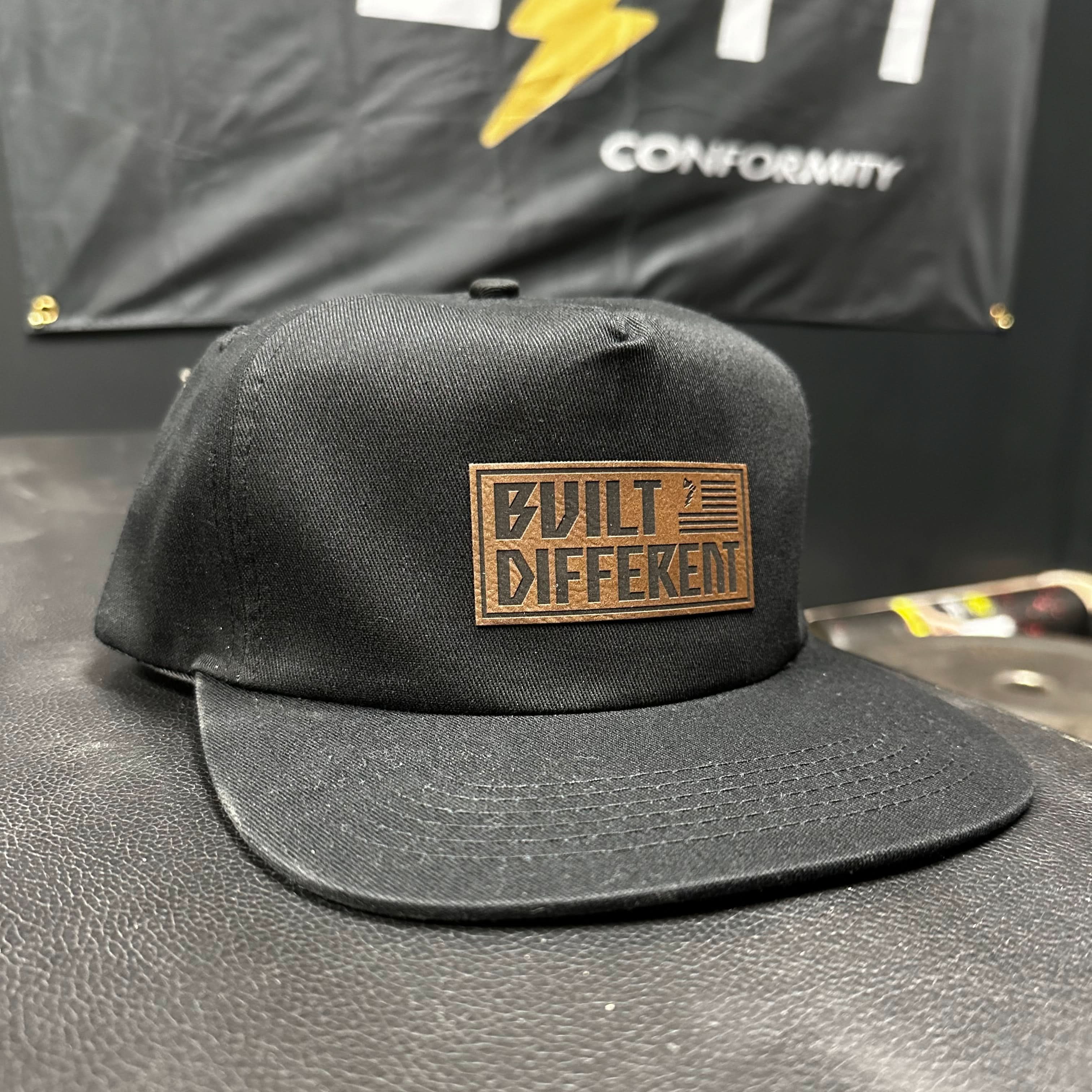 Built Different Patch Snapback Hat