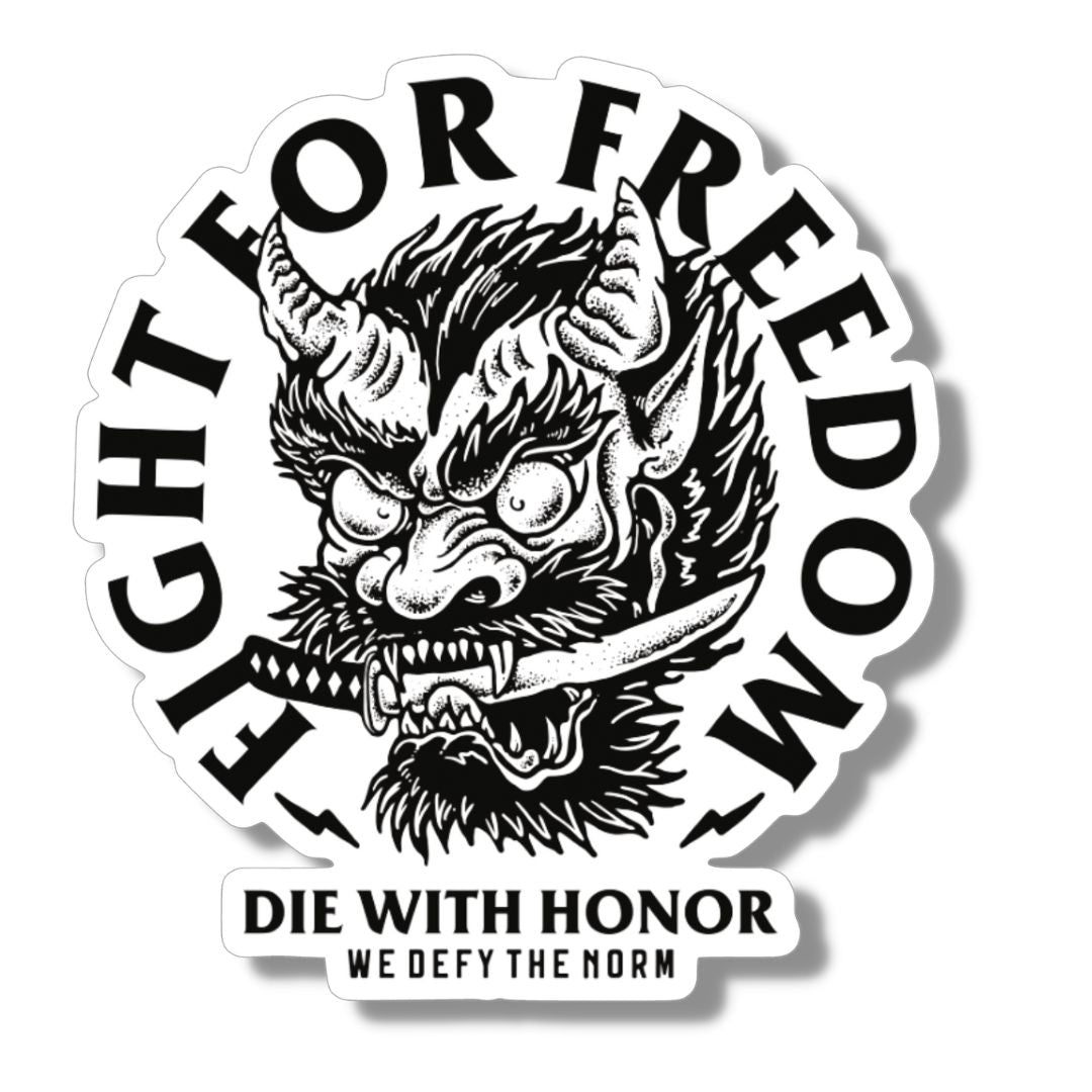 We Defy The Norm Stickers Fight For Freedom - Vinyl Sticker