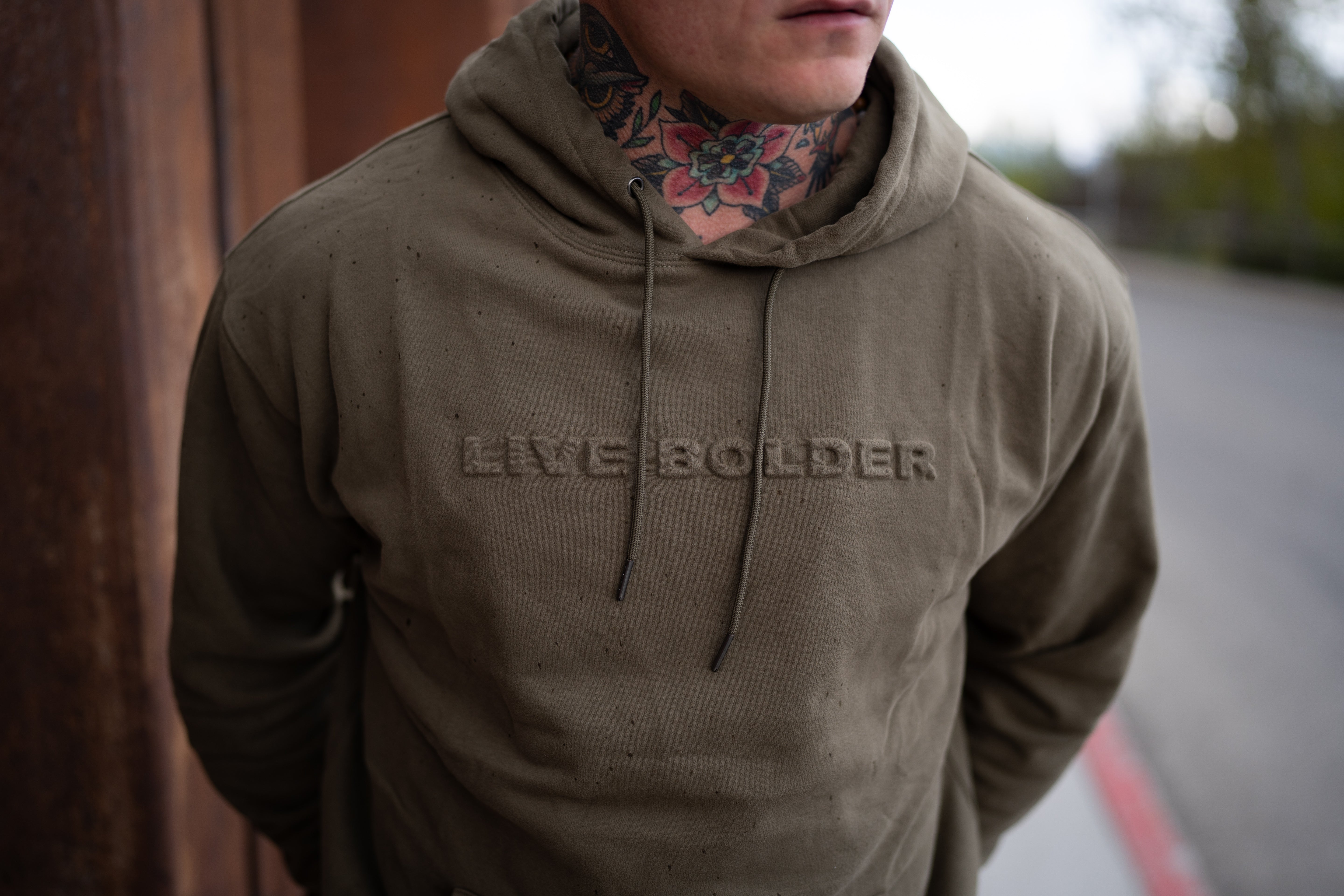 Live Bolder Edition Hoodie - FOREST GREEN