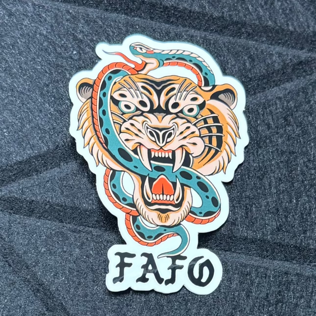 FAFO Tiger - Vinyl Sticker