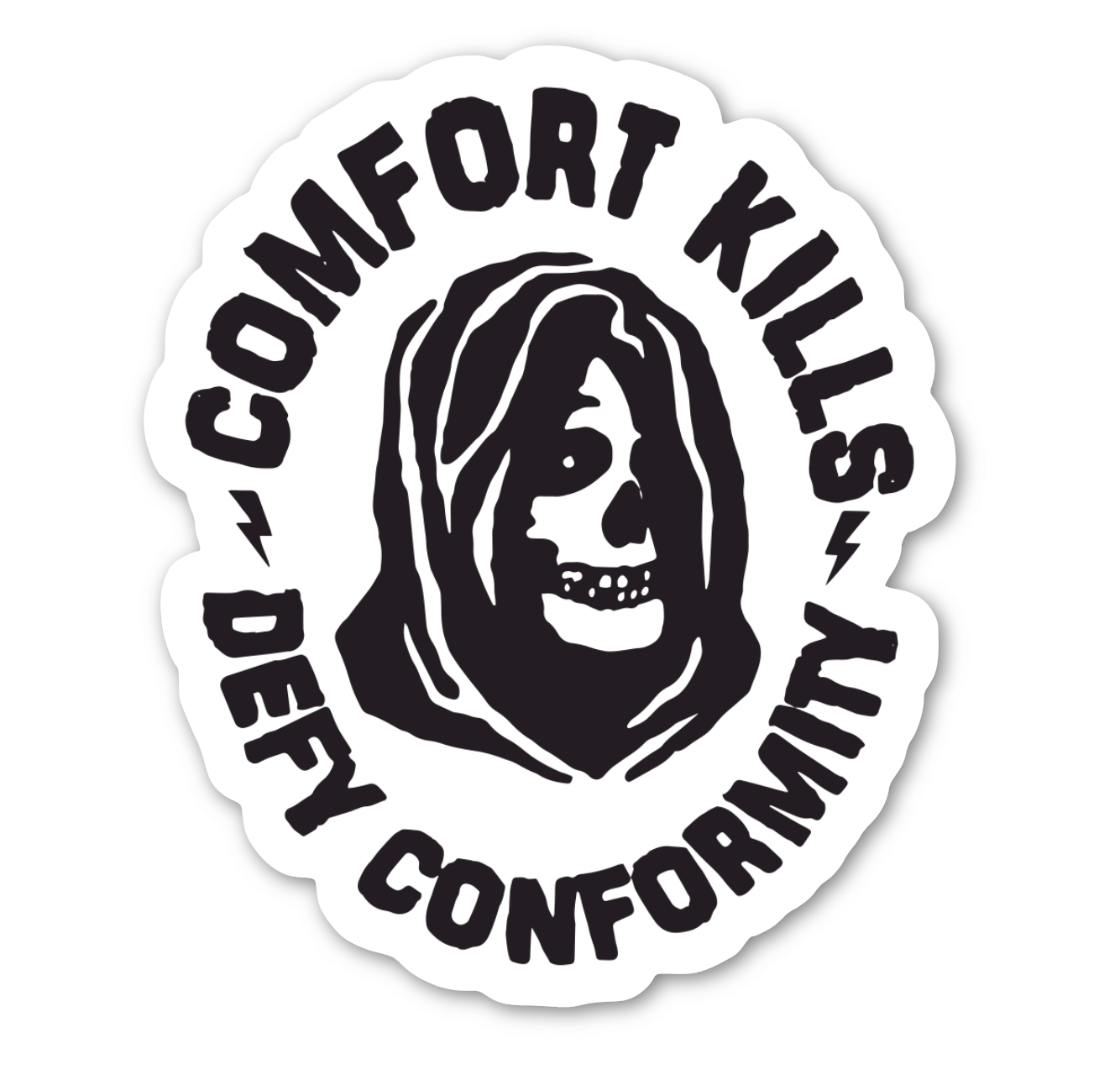 Comfort Kills Vinyl Sticker