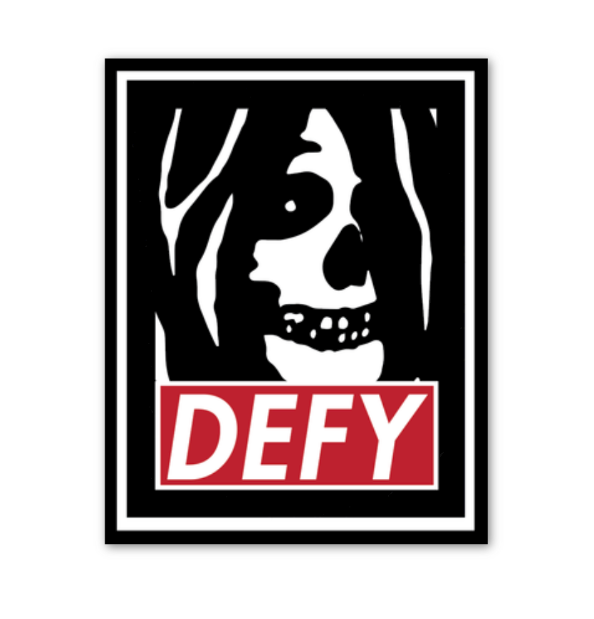 Defy Skull - Vinyl Sticker