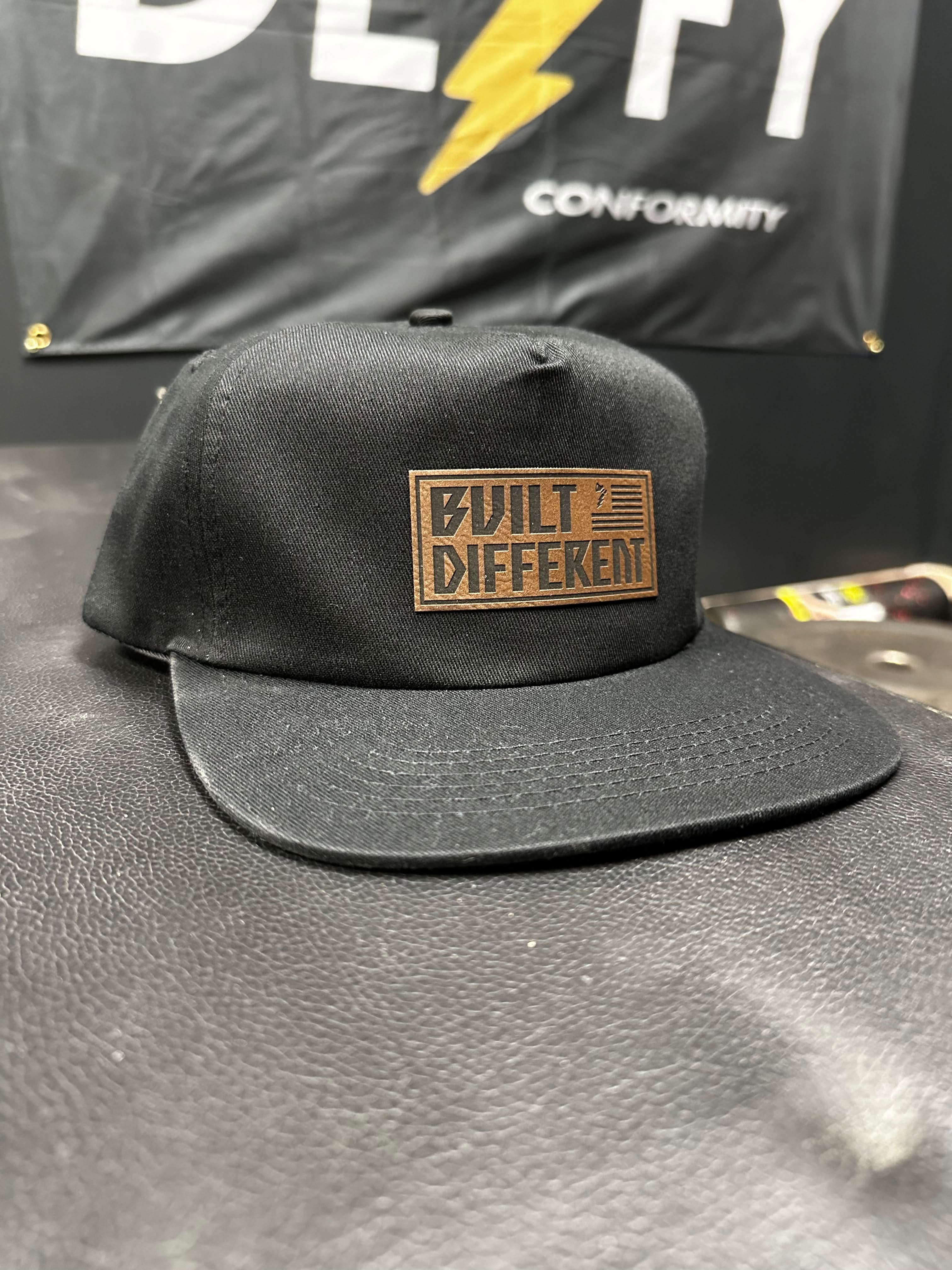Built Different Patch Snapback Hat