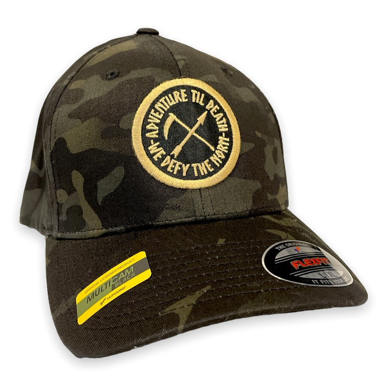 We Defy The Norm HAT Adventure Til Death Camo FlexFit Hat