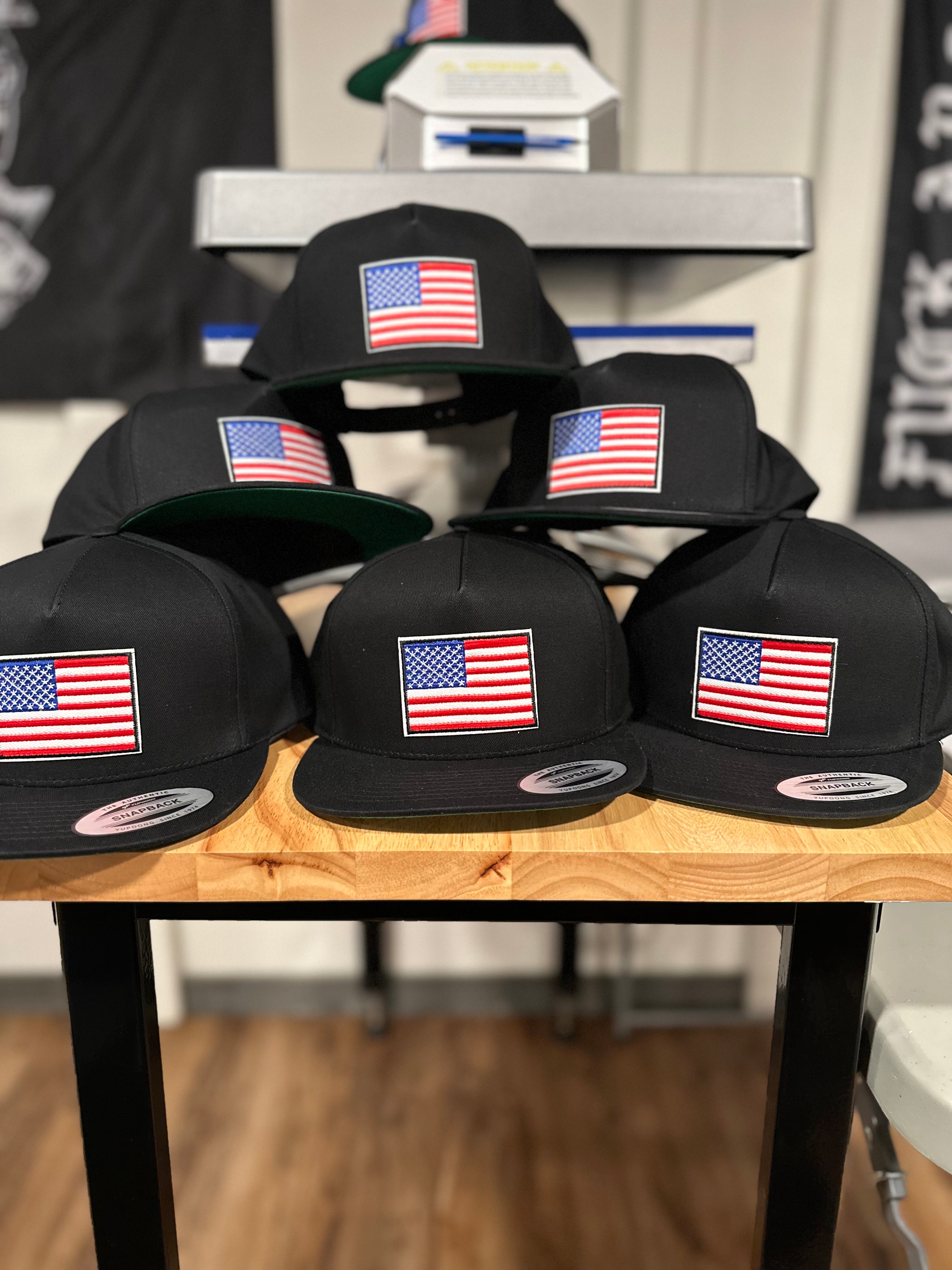 We Defy The Norm HAT OSFM / Black Freedom Flag Patch Snapback Hat