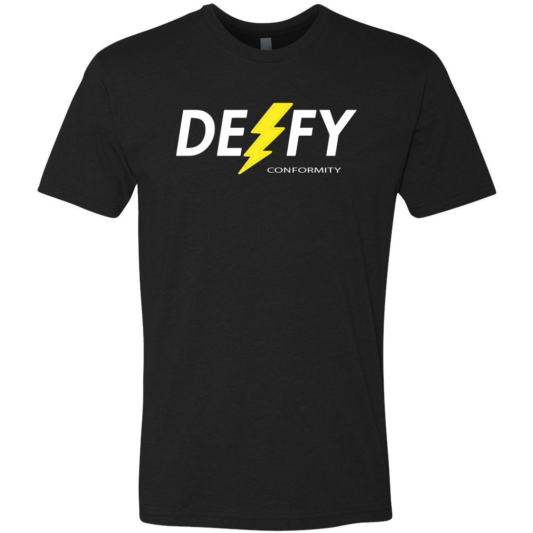We Defy The Norm Men's Shirt Defy Conformity Bolt Shirt