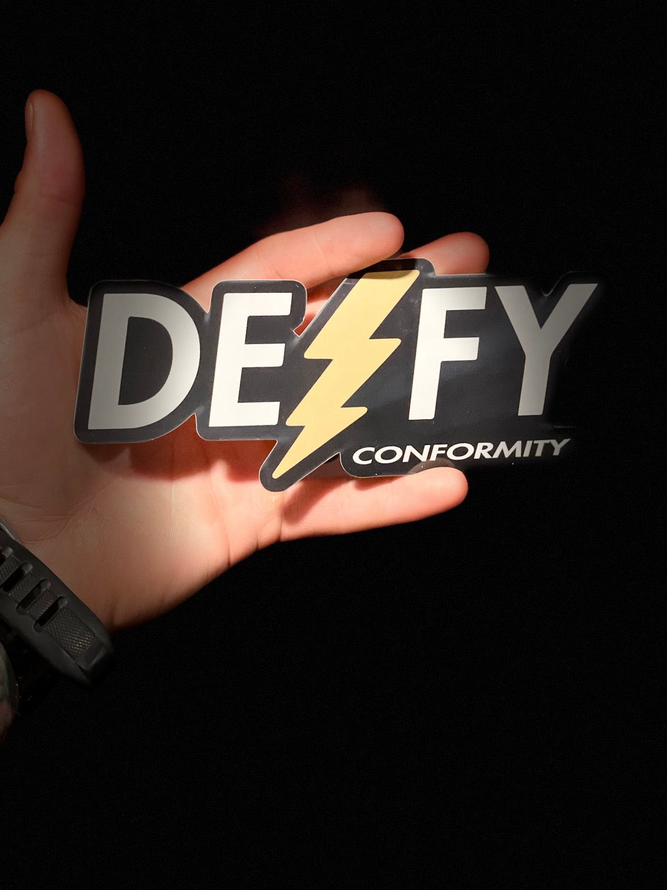 We Defy The Norm Stickers Defy Conformity - LARGE 7 inch Vinyl Sticker